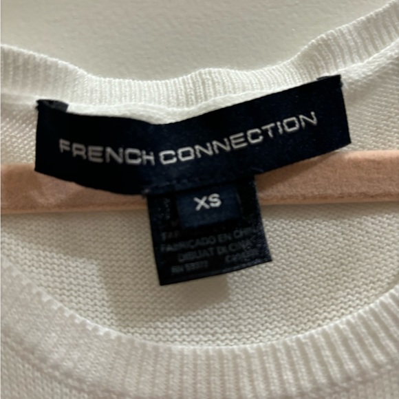 French Connection women’s xsmall top blue and white - Picture 2 of 5